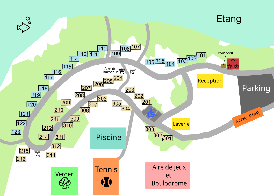 Plan du Domaine du Moulin Neuf